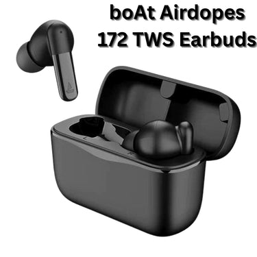 boAt Airdopes 172 TWS Earbuds – 35H Playtime, ENx Tech, Beast Mode Low Latency, IPX4, Touch Controls, Wireless Earphones with Mic